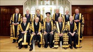 Members of the Supreme Court, April 2010.