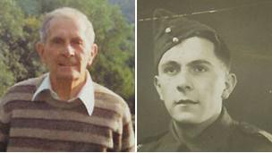 Graham Silkstone in later life and as a serviceman (Photos courtesy Janet Treharne Oakley)