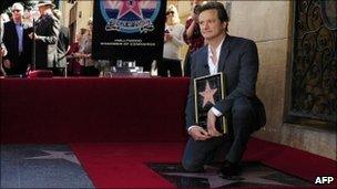 Colin Firth on the Hollywood Walk of Fame