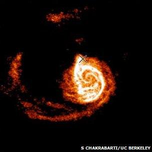 Hydrogen distribution in the Whirlpool galaxy