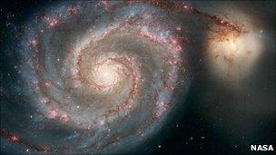 Hubble image of the Whirlpool Galaxy