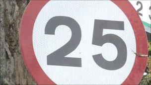 25mph speed limit