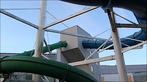 Flumes at Beau Sejour in Guernsey