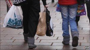 Shoppers in Glasgow