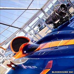 Bloodhound model car (Bloodhound SSC)