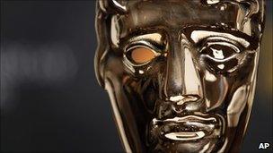 A Bafta mask after the nominations for the Orange British Academy Film Awards 2011 were announced