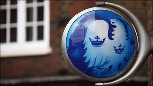 Barclays Bank sign