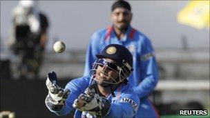 Indian wicket keeper MS Dhoni