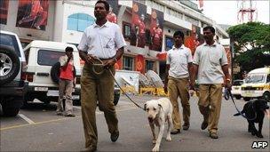 Generic pic of police sniffer dogs in Bangalore