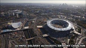 Olympic Stadium in Stratford