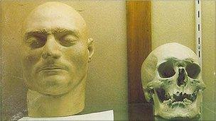 Ned Kelly's death mask and mystery skull