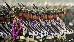 65th Armed Forces Day parade, Naypyidaw, Burma, March 27, 2010