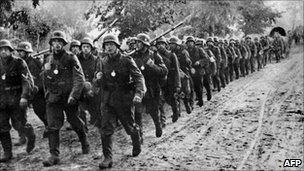 Nazi troops march into Poland in 1939