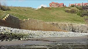 Sea defences at Robin Hood's Bay