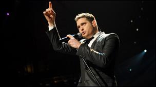 Michael Buble at the Jingle Bell Ball in London