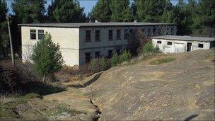 Building which housed Kosovan Albanian refugees during the war, Fushe-Kruje