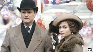 Colin Firth and Helena Bonham Carter in The King's Speech