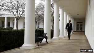 President Barack Obama on the White House grounds