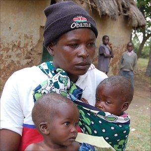 Gladys Bulinya with her youngest twins