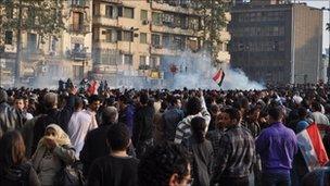 Protests at Tahrir square, Cairo, Egypt, 25 January, Photo: Maryam Helmy