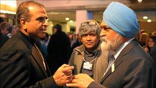 Participants at the WEF welcome reception