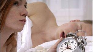 Woman unable to sleep