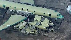 Scrapped Nimrod aircraft