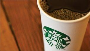 Cup of Starbucks coffee