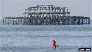 Remains of West Pier