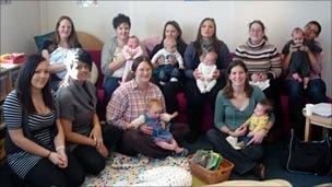 Parents at Exeter children's centres