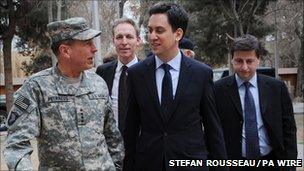 General Petraeus and Ed Miliband