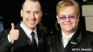 David Furnish and Elton John