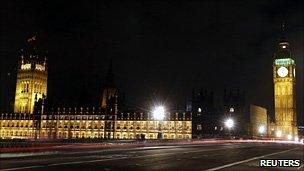 Houses of Parliament at night