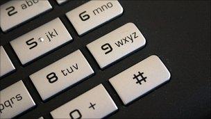 Telephone keypad