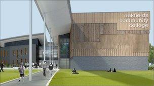 Artist's impression of Oakfields Community College