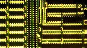 Chips on circuit board