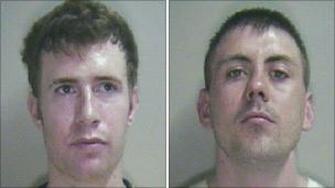 Damien Kelham (l) and Billy Mitchell