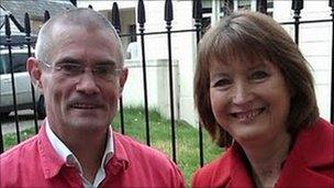 Stephen Govier and Harriet Harman