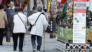 Old ladies taking a walk in Tokyo