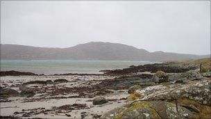 The Sound of Eriskay, where the SS Politician ran aground