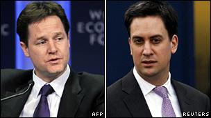 Nick Clegg and Ed Miliband