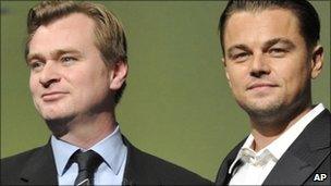 Christopher Nolan and Leonardo DiCaprio