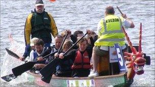 BBC Suffolk dragon boat team