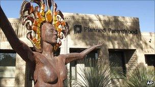 A planned parenthood clinic in Arizona