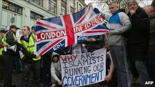 The EDL London "Infidels" division