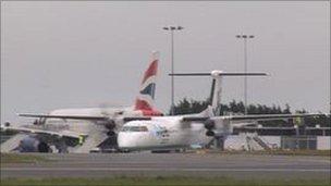 Planes at Jersey Airport