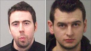 Adam Waller (l) and Adam Moore