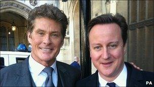 David Hasselhoff and David Cameron