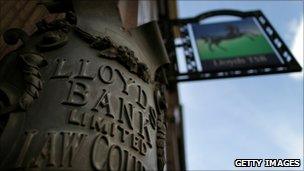 Lloyds Bank sign