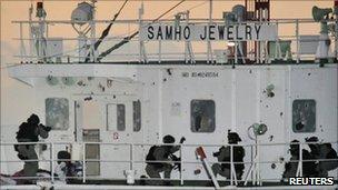 South Korean commandos storming the seized Samho Jewelry - 21 January 2011